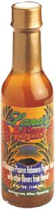 Lanai Hot Sauce:  Pineapple, Papaya and Habanero sauce